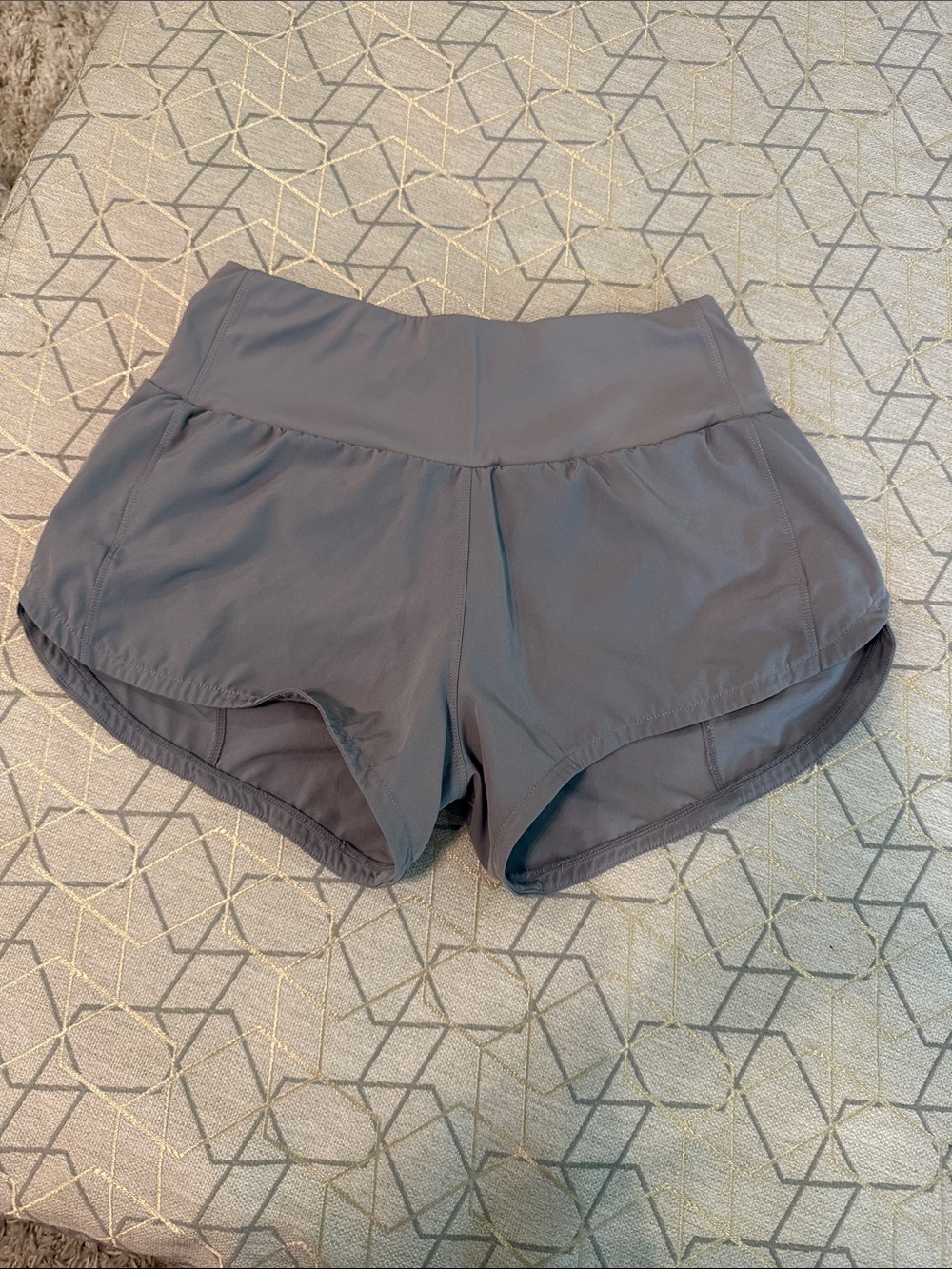 Women's High-Waist Athletic Shorts — Charcoal